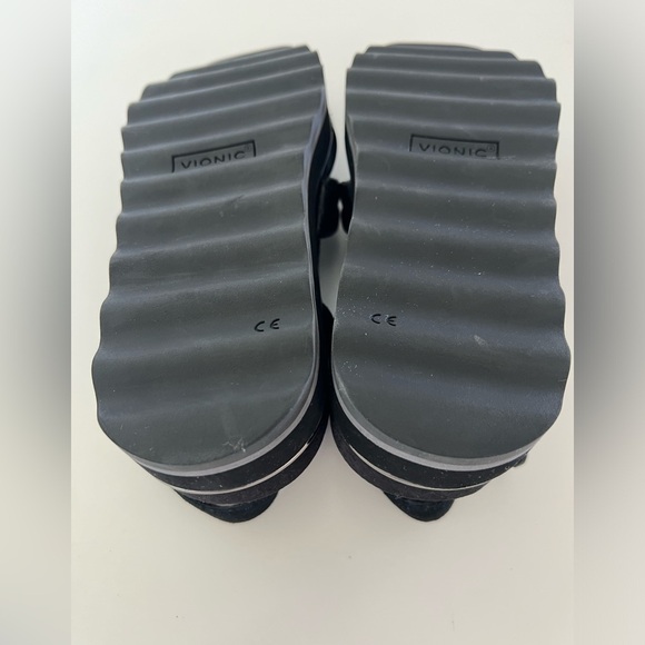 Vionic Reyna Black Platform Ankle Stap Sandals Size 9 - Picture 10 of 12